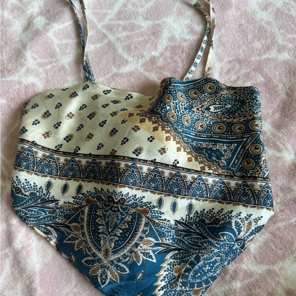 Bohemian Paisley Print Top